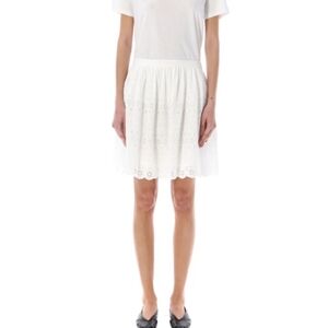 Polo Ralph Lauren Eyelet Cotton Miniskirt